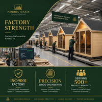 Nikmati Ruang Sauna Listrik Luar Ruangan Besar yang Dapat Disesuaikan, Terbuat dari Kayu Cedar Kanada Solid, untuk Halaman Belakang Villa, 9KW Uap Kering, Garansi 1 Tahun