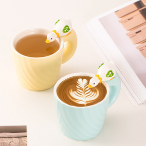Beber <span class=keywords><strong>patito</strong></span> creativo y lindo Taza de cerámica de gran capacidad para el hogar desayuno taza de leche - Product Image 2