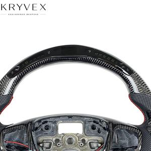Volant de performance Kryvex pour <span class=keywords><strong>Focus</strong></span> MK8 en fibre de carbone et cuir avec LED - Product Image 4