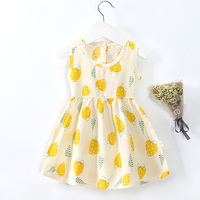 Robe d'été décontractée sans manches en laine écologique unie pour bébés filles de 1 à 5 ans, style thaïlandais, ODM