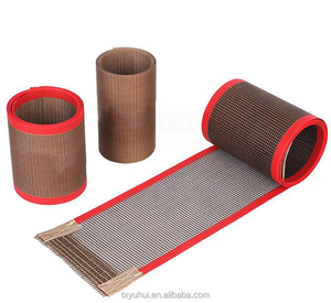 Bande transporteuse en maille de fibre de verre enduite de PTFE résistante à la chaleur pour machine de teinture textile - Product Image 1