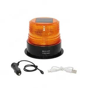 Lumières stroboscopiques Led pour voiture, à énergie solaire, LED lumière pour le toit de véhicule, signalisation extérieure, accessoires avec aimant