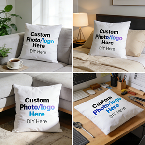 Custom <strong>Double</strong> Sided Printed <strong>Pillow</strong> Cover Customized Cushion Case for Home Decor Wholesale - Product Image 5