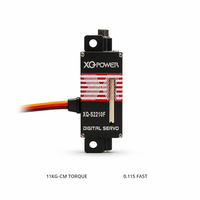 XQ-POWER XQ-S2210F Servo numérique sans noyau ultra-étroit 10 mm 26 g, vitesse rapide 0,11 s, engrenages métalliques, étanche pour avion RC et drone FPV