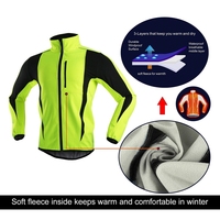 ZUJA Offre Spéciale extérieur imperméable coupe chaude polaire doublure Sport Softshell vêtements de sécurité veste de course réfléchissante