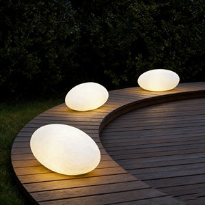Lumière solaire d'extérieur pour chemin/mur/clôture, éclairage paysager, galets décoratifs, pierres lumineuses, lumière LED en forme de roche - Product Image 6