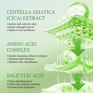 KORMESIC Certificado por Bpom, Marca Privada, 60g, Limpiador Facial Suave con Aminoácidos para el Acné, Espuma Abundante, para Piel Propensa al Acné - Product Image 3