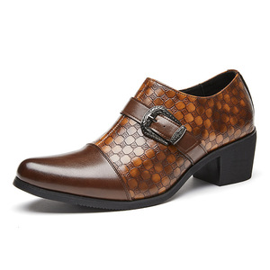 Nouvelles Chaussures Habillées Décontractées pour Hommes, Modèle Rétro à Boucle, Talon Cubain, Grande Taille, Collection Automne 2026 - Product Image 5