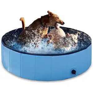 गर्म बिक्री Foldable कुत्ते पालतू जानवर स्नान पूल पोर्टेबल Inflatable कुत्ते स्विमिंग पूल स्नान टब हार्ड प्लास्टिक किडी पूल