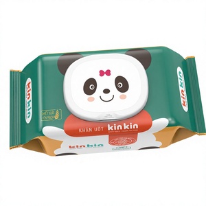 Lingettes humides pour bébé OEM KinKin, 30 pièces, en rayonne non tissée, hypoallergéniques, personnalisables en couleur, stérilisées, du Vietnam - Product Image 1