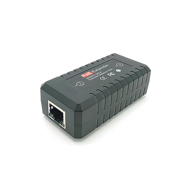 1 Port 10/100M PoE Extender IEEE802.3af 120 Meter Ethernet Security System IP Camera CCTV POE Repeater