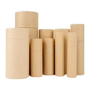 Wholesale Customized Paper Tube Package Box Biodegradable Cylinder Paper Tube Food Grade Kraft Paper Tubes For Tea Packaging