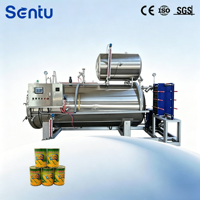 Autoclave de pulvérisation industrielle certifiée ASME CE pour la sécurité alimentaire, autoclave de pulvérisation pour fruits en conserve, production d'aliments sucrés