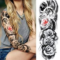 Stiker Tato Temporer Tahan Air Ramah Lingkungan Unisex Moonlight Desain Transfer Air Modis untuk Lengan Daya Tahan 5-7 Hari Bersertifikat CE