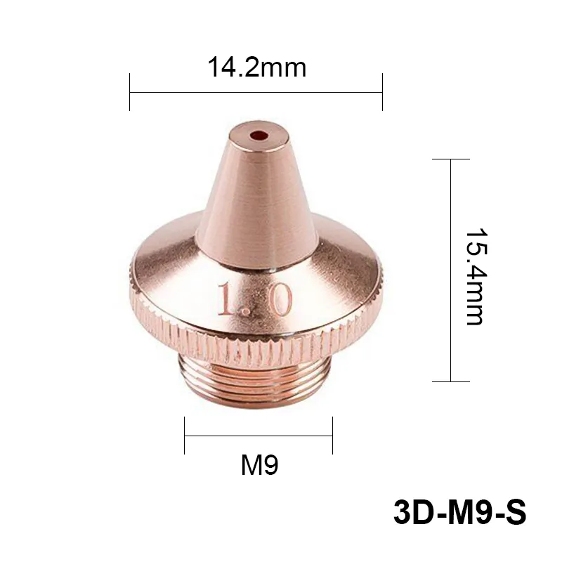 ZP Laser ugello M5 M6 M8 3D per WSX Raytools BT240S 109 112 testa di taglio Laser CNC Auto manipolatore parti di attrezzature per saldatura