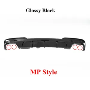 StarNav - Difusor de Parachoques Trasero Estilo 2010-2016 para Serie 5 F18 530i 530d 520i, Alerón Inferior, Modificación de Carrocería Exterior - Product Image 6
