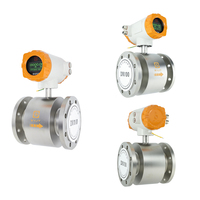 SY LD 4-20mA Electromagnetic Flow Meter Thread Connection Stainless Steel/Brass Model +/-0.5% Accuracy LCD Digital Water/Air/Oil