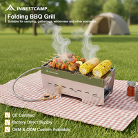 Meilleures ventes : Grille de barbecue pliable sur pied pour fête de plein air, vente en gros