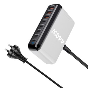 <span class=keywords><strong>Chargeur</strong></span> rapide USB Type C GaN 440W 8 ports PD QC3.0 <span class=keywords><strong>Chargeur</strong></span> de bureau avec fonction SCP Station de charge pour ordinateur portable pour <span class=keywords><strong>iPhone</strong></span> 16 - Product Image 4