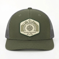Gorra Trucker de 6 Paneles Personalizada al por Mayor de Alta Calidad con Logotipo Bordado y Malla Trasera