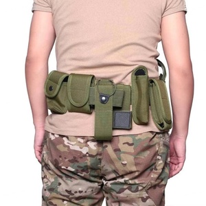 Cinturón Táctico AmpsafeX con Diseño Ajustable, 10 Bolsillos MOLLE y Funda para Pistola, Equipo de Seguridad Resistente para Exteriores - Product Image 3