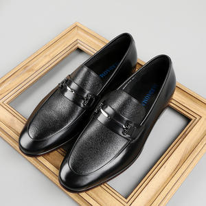 Chaussures habillées en cuir véritable sur mesure pour hommes, de haute qualité, à enfiler, à bout pointu, pour mariage et affaires, en cuir de vachette véritable, antidérapantes et respirantes - Product Image 3