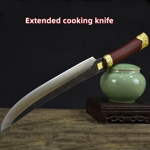 Couteau de cuisine étendu personnalisé en usine chinoise avec gaine en séquoia couteau à <span class=keywords><strong>saumon</strong></span> en acier inoxydable forgé couteau de cuisine - Product Image 3