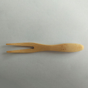 Tenedores de Bambú Mini para Postre, Pastel y Fruta, Ecológicos, Solo Lavado a Mano, Color Sólido, Carbonizados, WJ-B-35 - Product Image 3