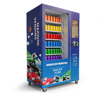 Máquina Expendedora Refrigerada de Bajo Consumo, Dispensador de Bebidas y Snacks con Funcionamiento 24/7