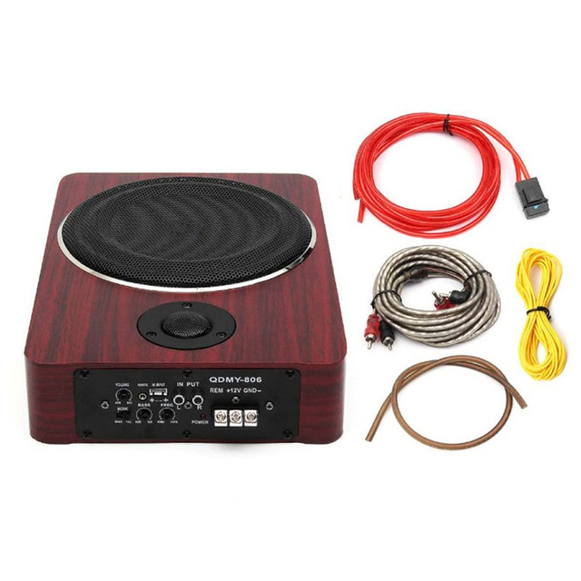 8 Inch ultra Thin Active Amplifier Car Subwoofer Under Car Seat Car Subwoofer