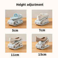 NFS Rangement à chaussures moderne à double pont plié Rangement à chaussures peu encombrant Porte-outils