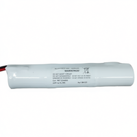 Paket Baterai Ni-Cd EL.MO 3.6V 1500mAh 3 X SC Lampu Darurat Suhu Tinggi AS-HT-D3SC1600 Buatan Italia