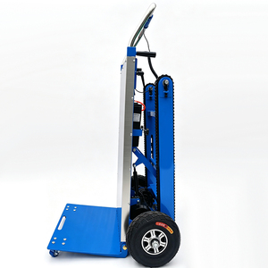Carrello Elettrico Saliscale Pieghevole con Capacità di 400KG, Piattaforma in Acciaio Tipo Crawler per <span class=keywords><strong>Trasporto</strong></span> e Movimentazione - Product Image 5