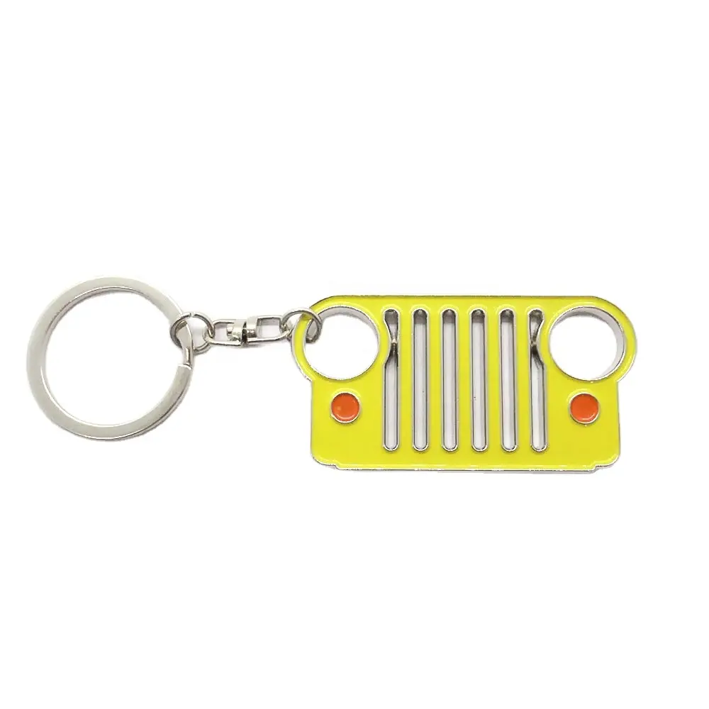 공장 맞춤형 저렴한 가격 황금 열쇠 고리 클래식 헤드 라이트 키 체인 사용자 정의 로고 모든 종류 자동차 소프트 에나멜 열쇠 고리 키