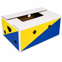 Boîte pliable en carton kraft recyclable, impression personnalisée du logo, emballage pour l'exportation d'œufs, de maïs et de fruits (usine ODM)