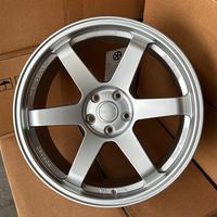 Velg TE37 Style Forged 15 16 17 18 19 20 Inch 5x112 5x114.3 JDM Sport Racing untuk Mobil Civic Type R 370Z GR86 Supra