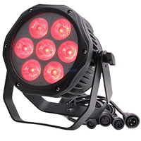Projecteurs LED Mini Par 64 RGBW 6-en-1 7x18W pour extérieur IP65 DMX512 Ra90 pour DJ, mariages et événements