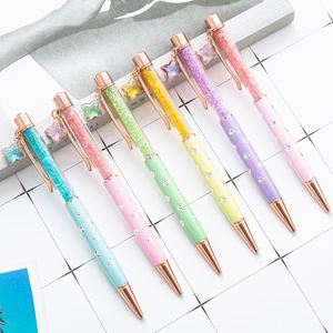 Four-leaf Clover Crystal Diamond Metal Ballpoint <b>Pen</b> Spot Wholesale Spinning With Custom Logo Printed Creative for Gift - Product Image 6