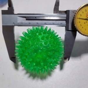 Tùy Chỉnh Pet Chew Đồ Chơi Squeaky Puppy Chew Bóng Không Độc Hại Tpr/Gr Chất Liệu Con Chó Spiky Quả Bóng - Product Image 2