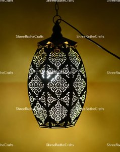 Lampe marocaine lampadaires suspendus lanterne marocaine pour la maison mariage noël et décoration d'église - Product Image 5
