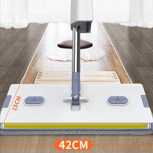 Artefact de nettoyage 360 vadrouille en <span class=keywords><strong>microfibre</strong></span>, essuie-glace magique à fond plat, chiffon de remplacement amovible pour nettoyer l'hygiène domestique - Product Image 2