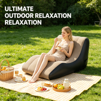 Fauteuil inclinable gonflable d'extérieur, canapé-lit pliable pour la maison et la plage, imperméable, léger, moderne, simple, élégant et portable
