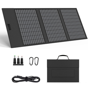 Panel Solar Portátil Plegable Monocristalino de 45W, Cargador con Certificación IP67 a Prueba de Agua, Salidas USB-C, USB-A y DC de 18V, Soporte Ajustable - Product Image 1