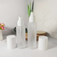 Bouteille de pulvérisation de brouillard en PET clair givré 100ml 120ml 150ml bouteille de pompe de Lotion en plastique bouteille de pulvérisation de brouillard de Toner de visage de cheveux