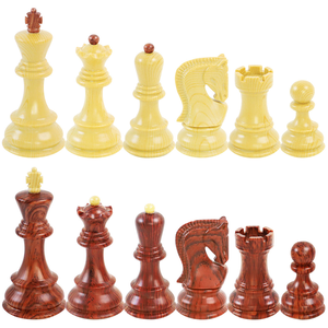 Ensemble de pièces d'échecs pondérées de 3,75 pouces de haute qualité, directement de l'usine, avec sac portable à fermeture éclair - Product Image 2