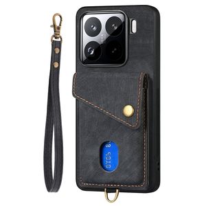 Funda de teléfono con billetera de piel Retro Para Xiaomi 13T Pro/14/15 Pro, funda de teléfono con cordón para Nothing Phone 2A - Product Image 2