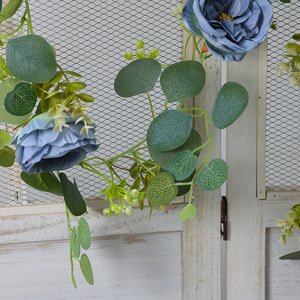 Austin Vine 6-Head Rose <b>Artificial</b> <b>Flower</b> Garland 30cm-100cm Wedding Decor Reusable Plastic Silk <b>Flowers</b> - Product Image 4