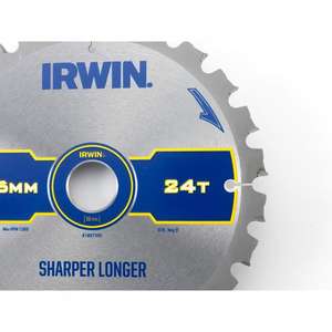 IRWIN - 1897434 Lame de scie circulaire pour construction-LAMES ET DISQUES DE COUPE EAN 05706918974345 LAMES DE SCIE CIRCULAIRE - Product Image 1