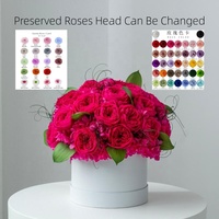 Lovebay Cadeau de la Saint-Valentin et de la Fête des Mères, roses éternelles en gros, roses éternelles en boîte, fleurs réelles préservées pour la décoration de la maison et des mariages
