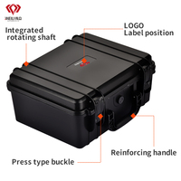 WL Portable IP67 Anticollision Instrument Équipement De Protection Carry Dur En Plastique Boîtier Étanche avec Mousse Personnalisée et Logo